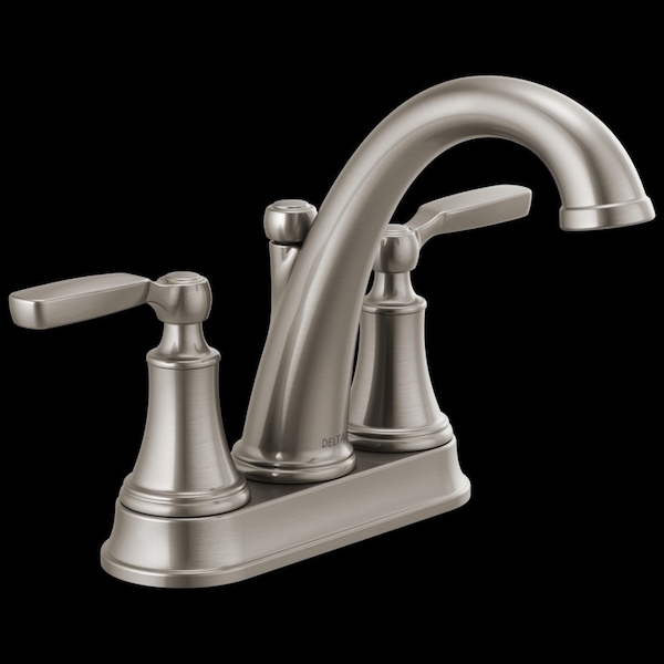 Delta 3hole 4" installation Hole Centerset Lavatory Faucet, Stainless